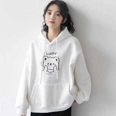 2025 Korean Style Unisex Cotton Hoodie: Trendy, Loose Fit for Spring, Autumn, Winter