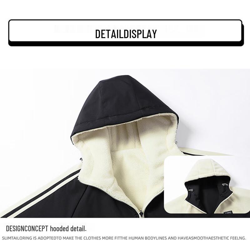 Jeanswest Men's Reversible Hooded Winter Padded Jacket