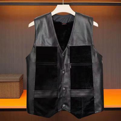 Slim-Fit-Retro-Weste aus PU-Leder für Herren – Stilvoll und vielseitig 