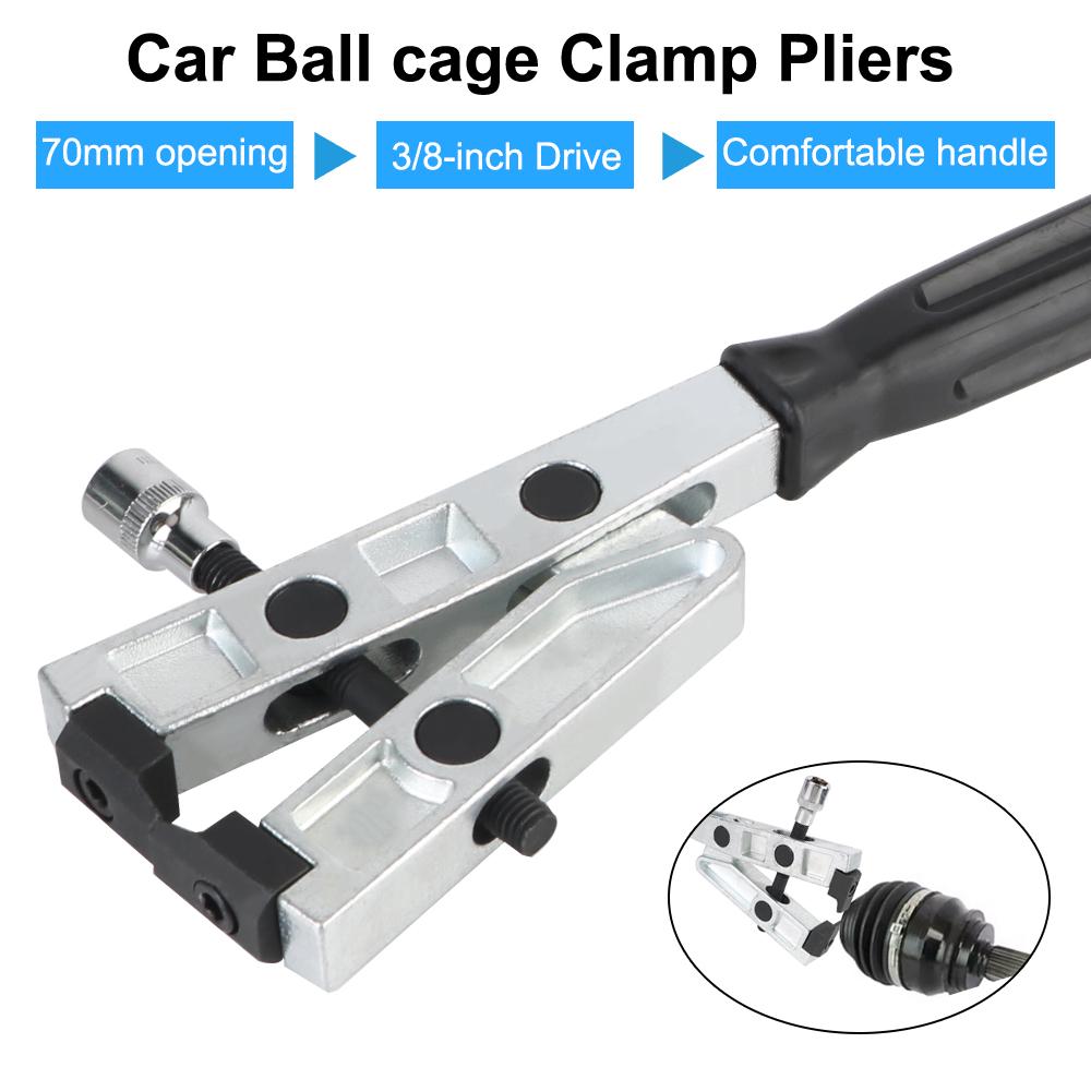 Car Remover tool 3/8 Drive Ball cage clamp Pliers CV Boot Band Pliers Tool Dust jacket pliers disassembly 70MM Opening Torque Heavy Duty