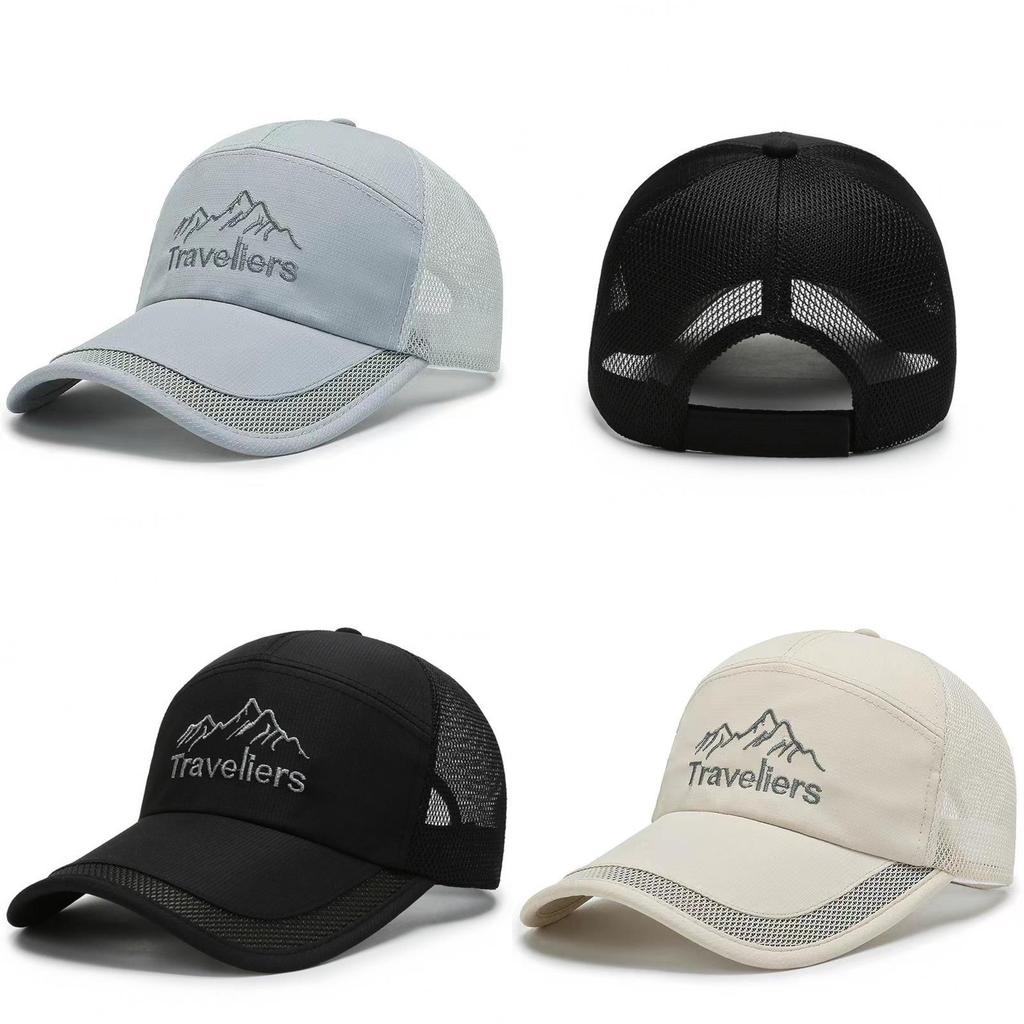 Breathable Adjustable Baseball Cap With Embroidery For Spring Summer Outdoor Activities
