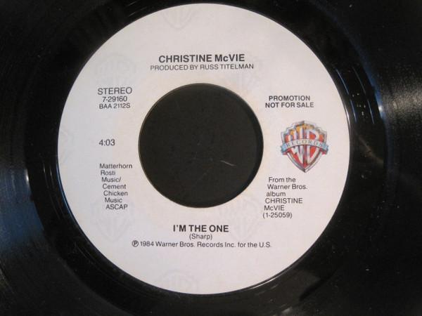 

7inch Record CHRISTINE MCVIE Im The One 729160PROMO Warner Bros. Re 1984 US Rock Used