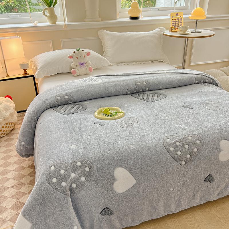 Cute Rainbow Cake Patterns Blanket Snowflake Velvet Blanket 1Pc 100/120/150/180/200 Cm Student Blanket Home/office Blanket