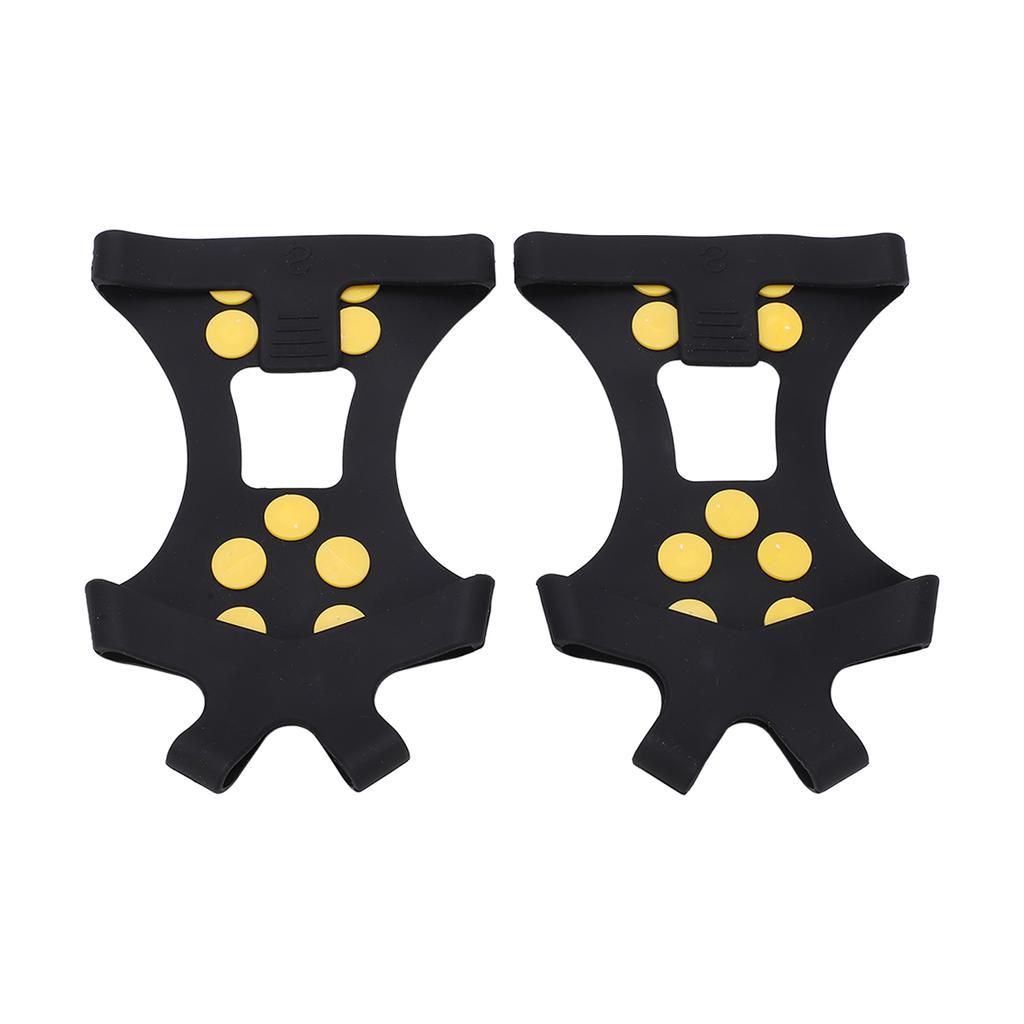 10 Tooth Outdoor Climbing Crampons Anti Slip Stainless Steel Mountaineering Ice Snow GripperM Size