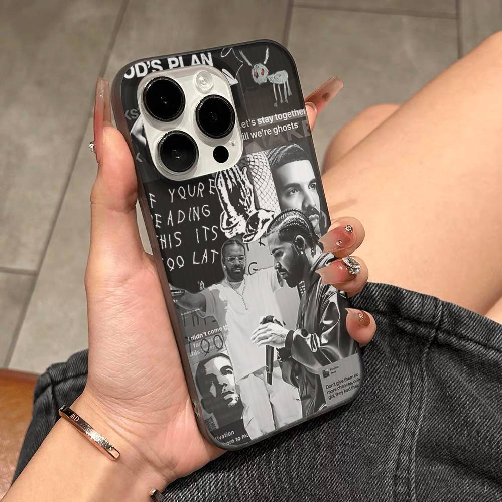 

Singer Rapper D-Drake Soft Corrugated Phone Case For IPhone 11 12 13 14 15 16 17 Pro Max Plus Pro Shockproof Cover iPhone 16 pro