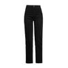 Women’s Black High Waist Straight Leg Jeans for Spring/Autumn 2025 - Elastic, Slimming, Pear Shape Fit, Narrow Cut