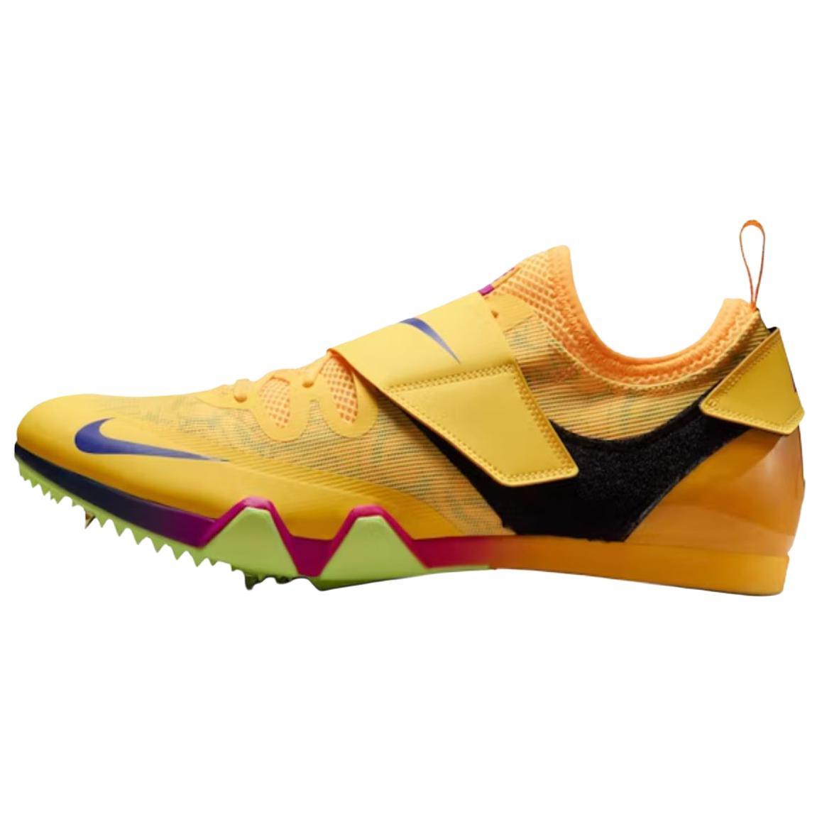 Nike Zoom Pole Vault Elite Citron Pulse Unisex Cleats Yellow Volt-Ice Vivid-Purple FZ9649-800 37.5