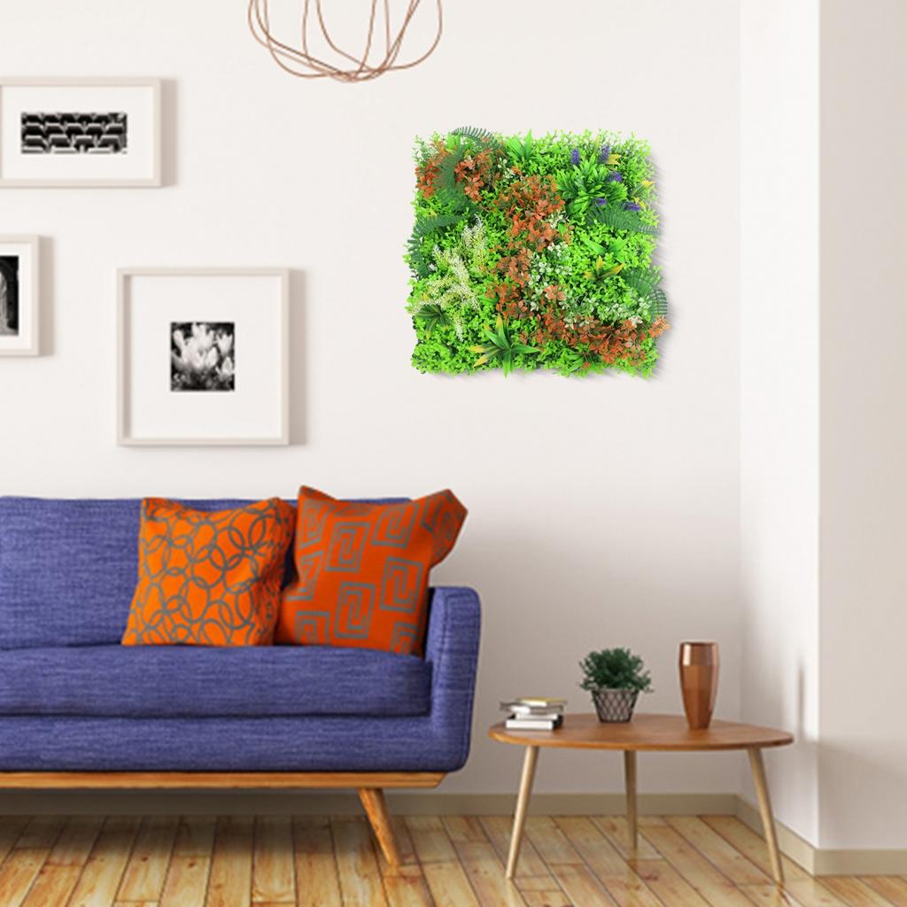 Dense Foliage Artificial Plant Wall Flower Wall Panels UV Realistic Plant