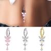 Schmetterling Fake Bauchnabelring Rosa Clip-on Bauchnabelring Bauchnabelpiercing Ring Körperschmuck
