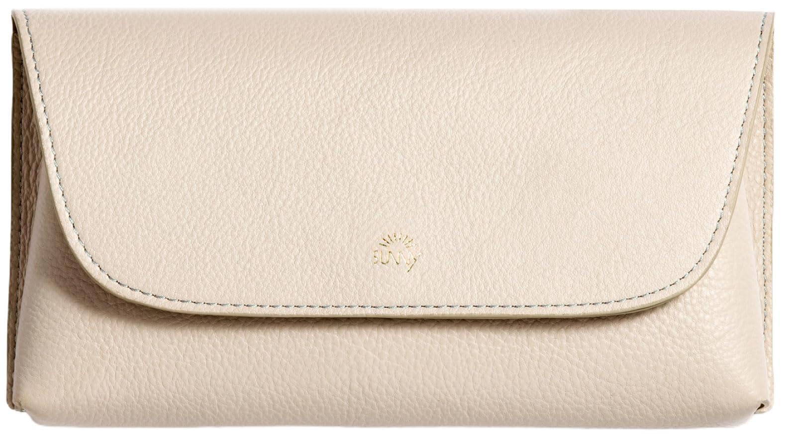 

Iroha Publishing SUNNY FLAT PEN POUCH L-LSLP-L-03 Beige, Genuine Leather Pencil Case