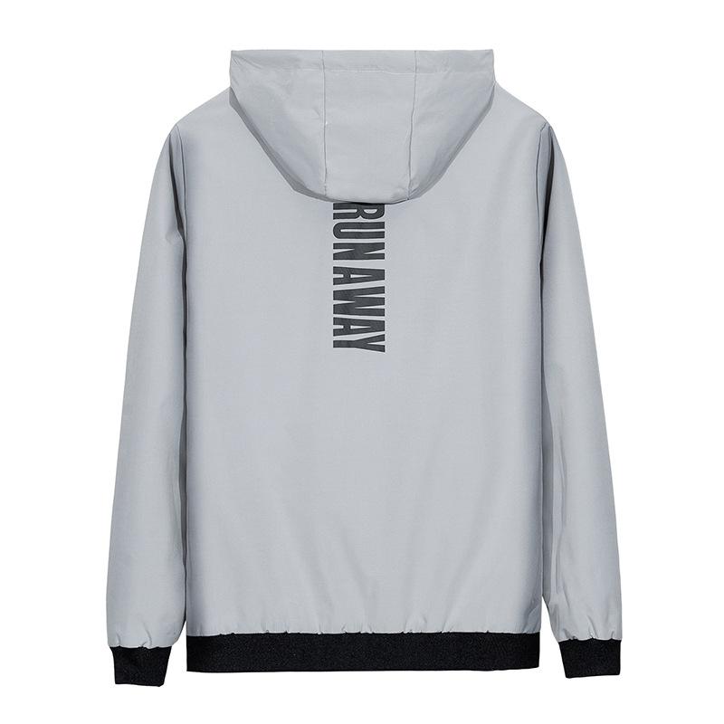 Frühling und Herbst Neue Übergröße Kapuzenjacke Herren Strickjacke Tooling Casual Übergröße Mantel Herrenbekleidung