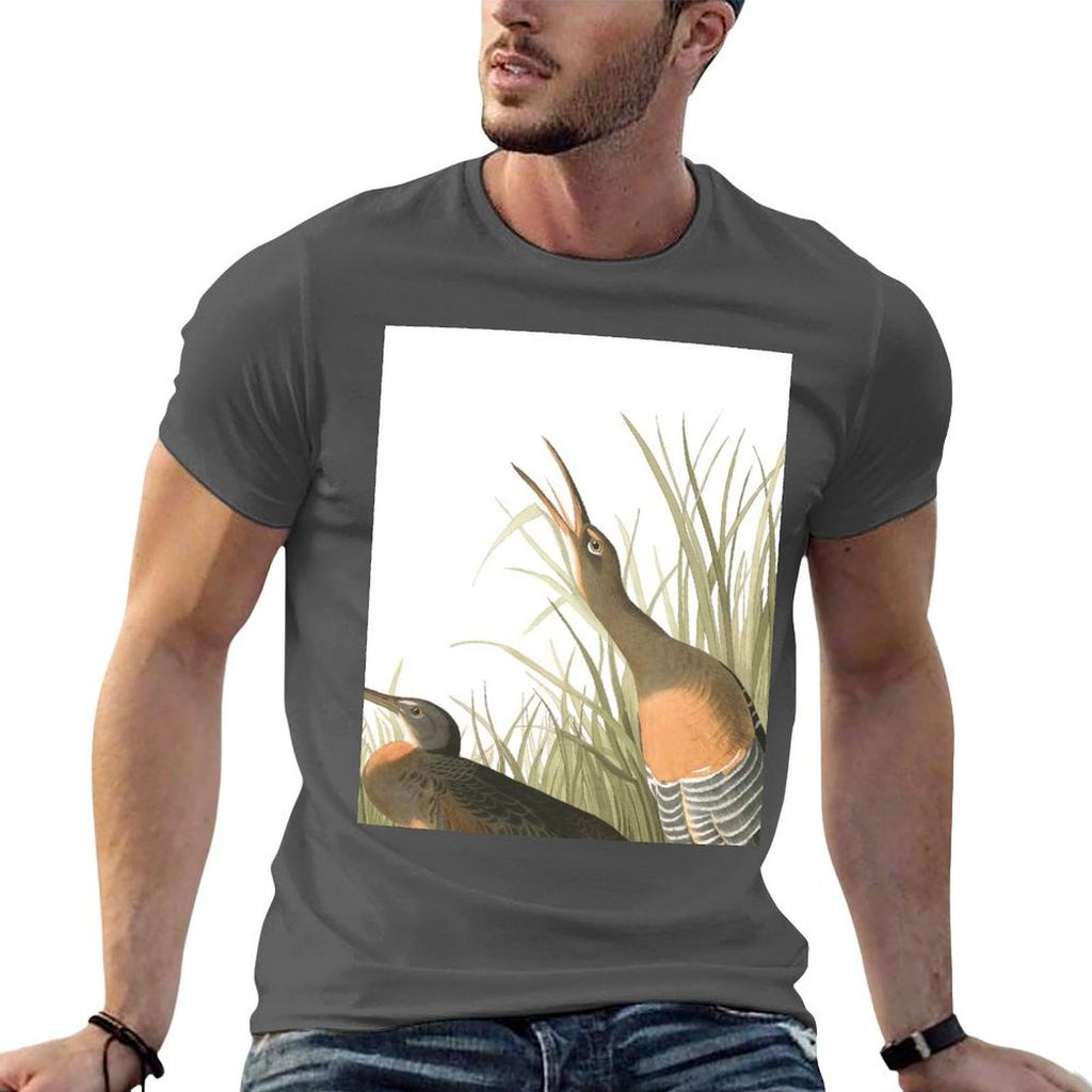 Clapper Rail John James Audubon Tshirt Tough Fabric Work Tee