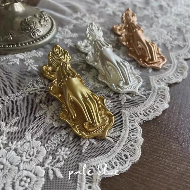 Graffette Metalliche a Forma di Mano di Donna Fermalibri Fermagli Raccoglitori Per una Gestione Efficiente della Carta