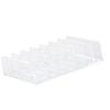Clear Clear Makeup Palettes Organizer Plastic 7 Slots Design Cosmetics Stand Rack Transparent Eyeshadow Palette Organizer