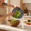 Salad Spinner And Vegetable Cutter Manual Dehydrator, Hand Crank Plastic Spinner, Double-layer Portable for Restaurants Separable Food Dryer
