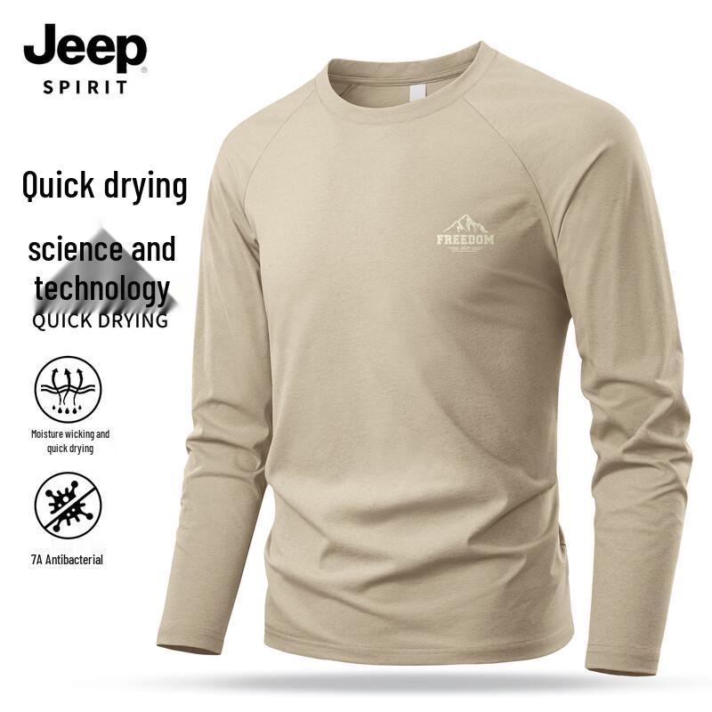 JEEP SPIRIT Men s Quick-Dry Long Sleeve T-Shirt 3XL