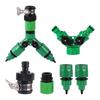 Y-förmiges 3-Wege-Ventil-Kit Gartensprengerhahn 16mm Schnellkupplung Automatisches Pflanzenbewässerungsgerät Verbindung mit Schalter