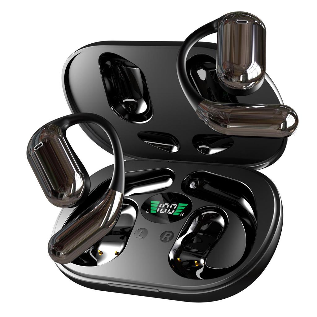 Fone de ouvido esportivo Bluetooth Q16Pro pendurado na orelha com codificação jato de tinta e design indolor