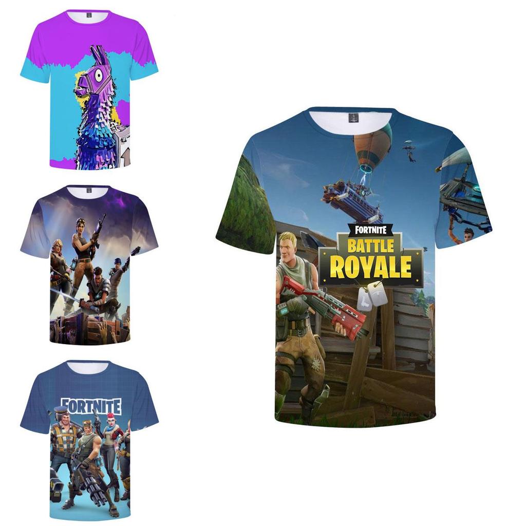 Best Tshirts 3d Video Game Battle Short Breathable Sleeved