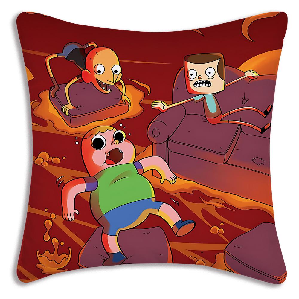 Roztomilé kreslené povlaky na polštář TV C-Clarence Dekorativní povlaky na polštář do obývacího pokoje Domácí dekorace Oboustranný tisk Krátký plyš Roztomilý povlak na polštář