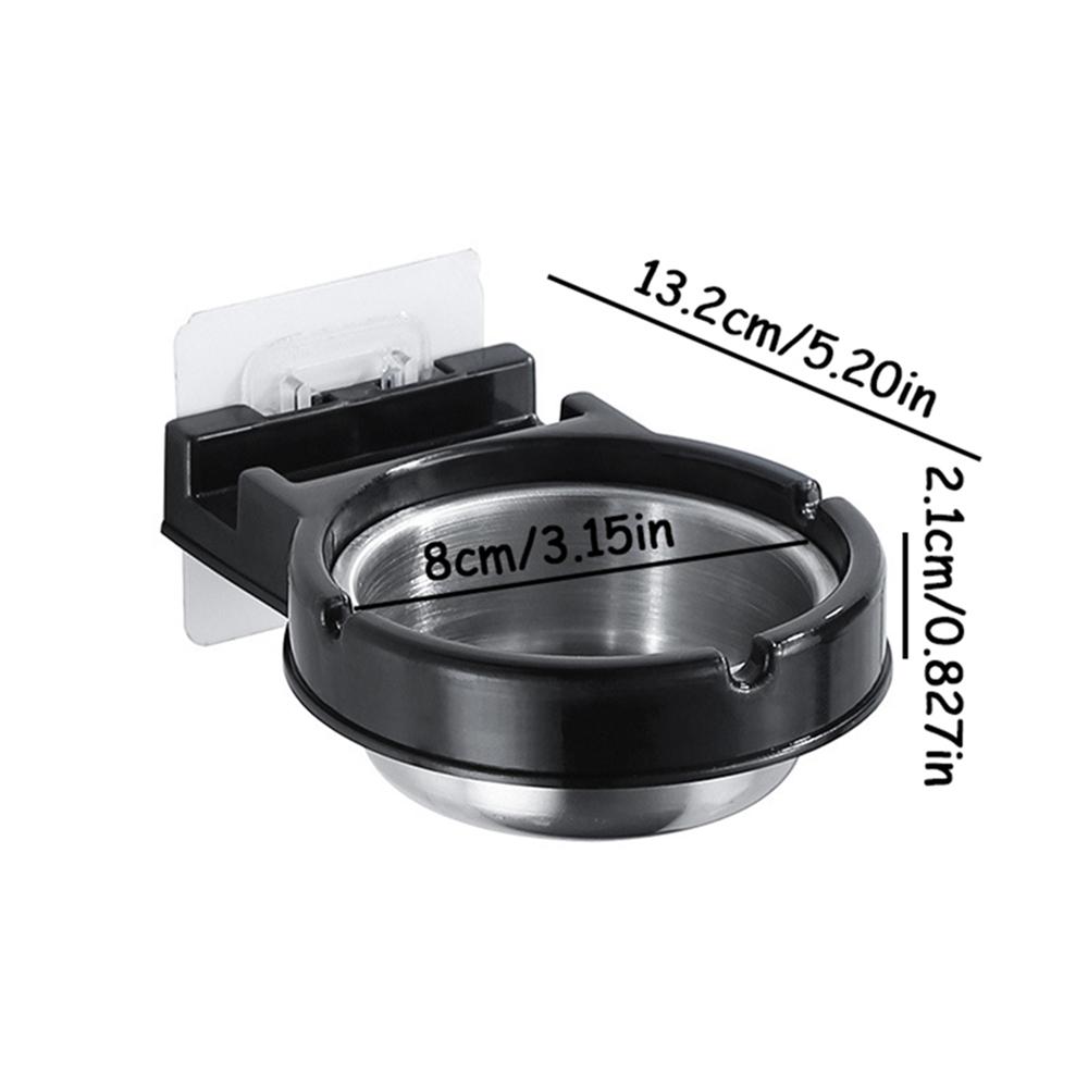 1pc Portable Ashtray Wall Pocket Smoke Holders Storage Cup Punch-Free Split Ashtray Household Storage Supplies
