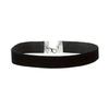 Stylish Elegant Black Velvets Ribbon Necklace Gothic Design Adjustable Neckchain Mysterious Vintage Accessory