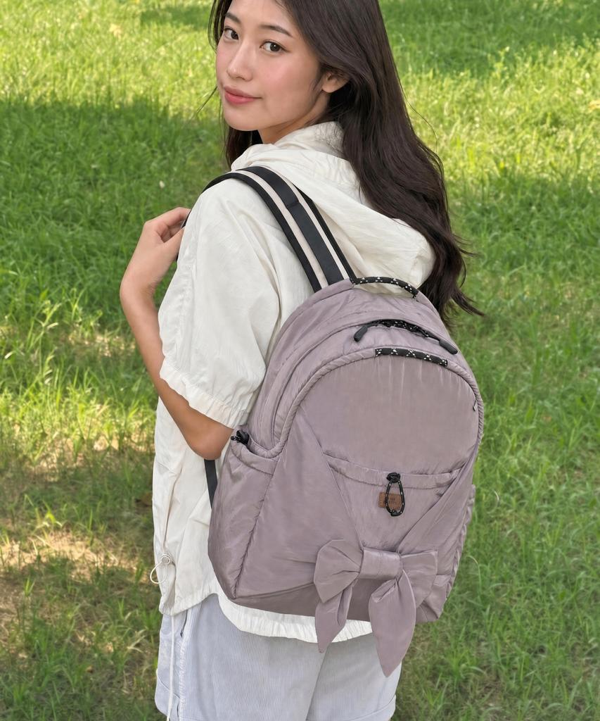 Bibissieoseu Rough Ribbon Backpack_Violet