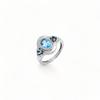 Statement Garnet Ring, 925 Sterling Silver, Christmas Gift