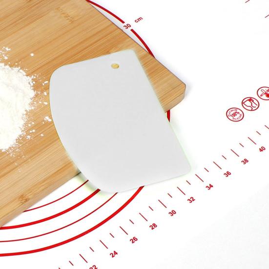 2Pcs Dough Cutter Set Bread Tools for Baking Semi-Circular Shape Dough Scraper with Ergonomic Design Easy