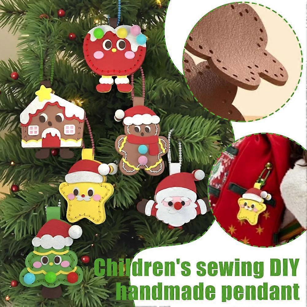 Children's Sewing DIY Handmade Pendant Kindergarten Art Area Material Girl Boy Toy Christmas Gift 5
