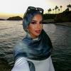 Floral Hijab Scarf Watercolor Islamic Turban Fashion Wraps Shawl  Women
