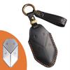 Handmade Genuine Leather Key Cover for Formula Leopard 5 - Vintage Style, All-Inclusive Protection with Buckle