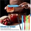 High Temperature Resistant Silicone Long Spatula Multi-color Cream Spatula Household Cake Making Small Accessories Baking Tools