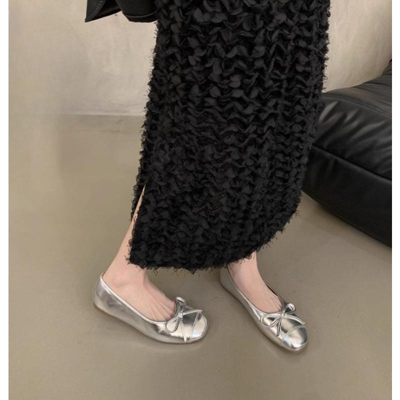 Elegant Flat Shoes Single Shoes Women's Shoes Soft-soled Ballet Shoes