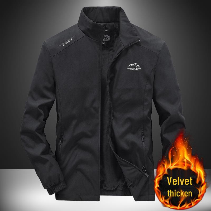 Men's Trendy Spring/Autumn High-End Outdoor Loose Windbreaker - Lightweight Sports Casual Jacket