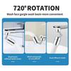 720° Rotating Faucet Extender - Universal Water-Saving Aerator Adapter with Splash-Proof Design for Kitchen/Basin, ABS Plastic
