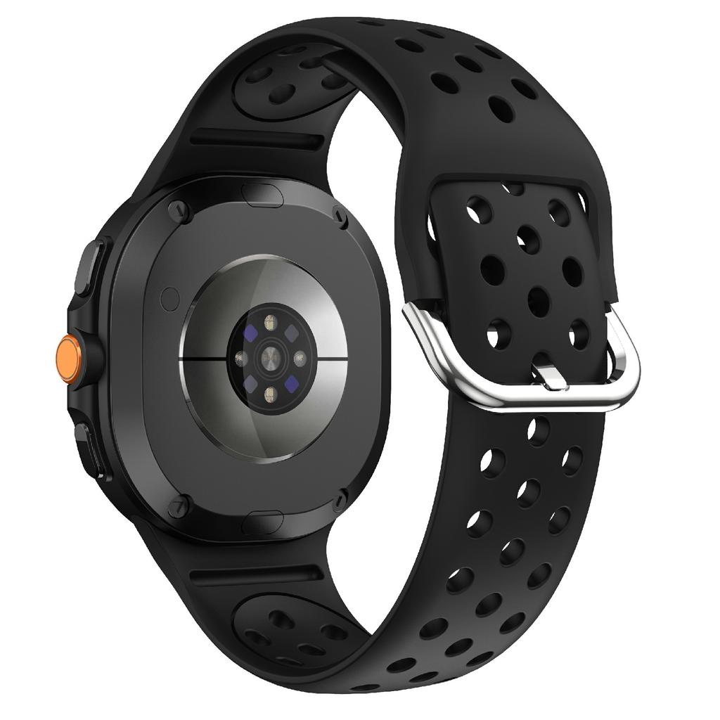 Multi-Hole Dual Color Silicone Strap for Samsung Galaxy Watch8 Classic 46mm/Watch8 40mm/44mm Breathable Watch Band