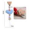 Cartoon Polar Bear Pacifier Clip – Handmade Wool & Silicone Teether Chain for Babies, Cute Anti-Loss Nipple Holder
