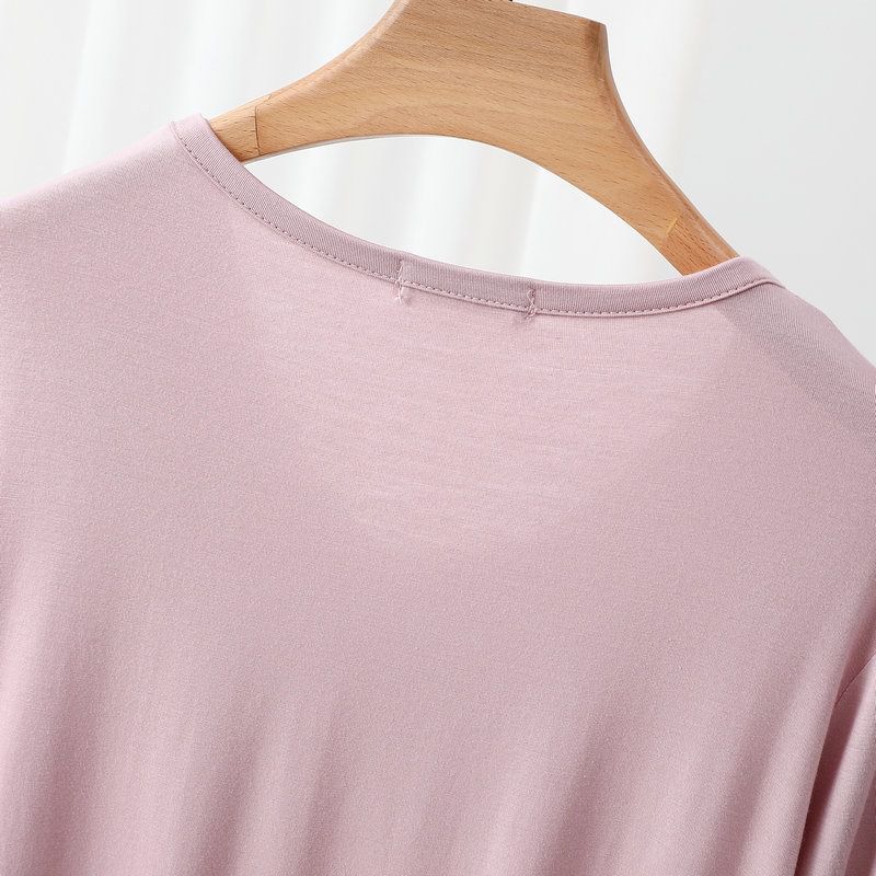 Women's Loose Casual Pajama Sets V-neck T-shirt and Drawstring Pants