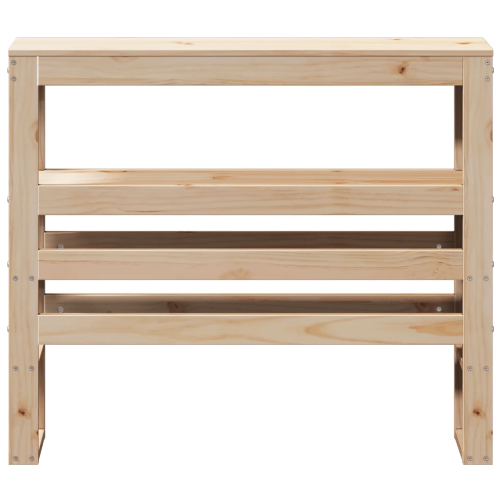 Vidaxl Wezgłowie Do Łóżka, Z Półkami, 75 Cm, Lite Drewno Sosnowe