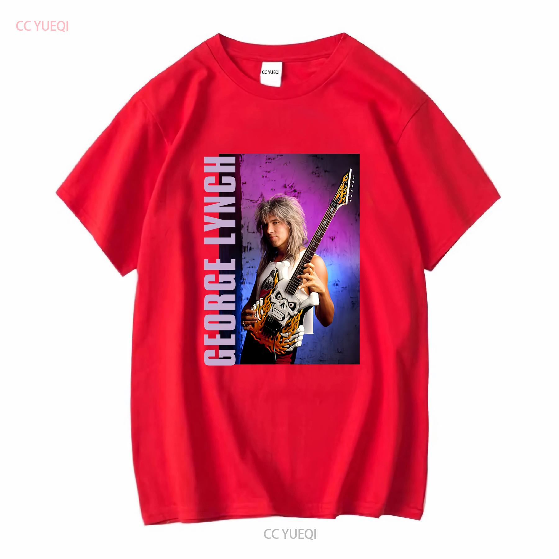 George Lynch Tour Announcements 2023 Black All Size T Shirt AH921 long or short sleeves vintage Washed streetwear S