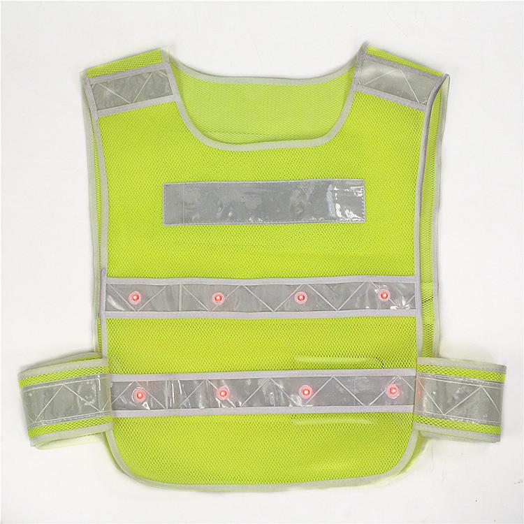 Rechargeable LED Reflective Safety Vest with Lights