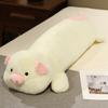 New Cozy Cartoon Animal Plush Throw Pillow Stuffed Warm Piggy Rabbit Bear Raccoon Long Pillow Big Size Sleeping Hugging Toys