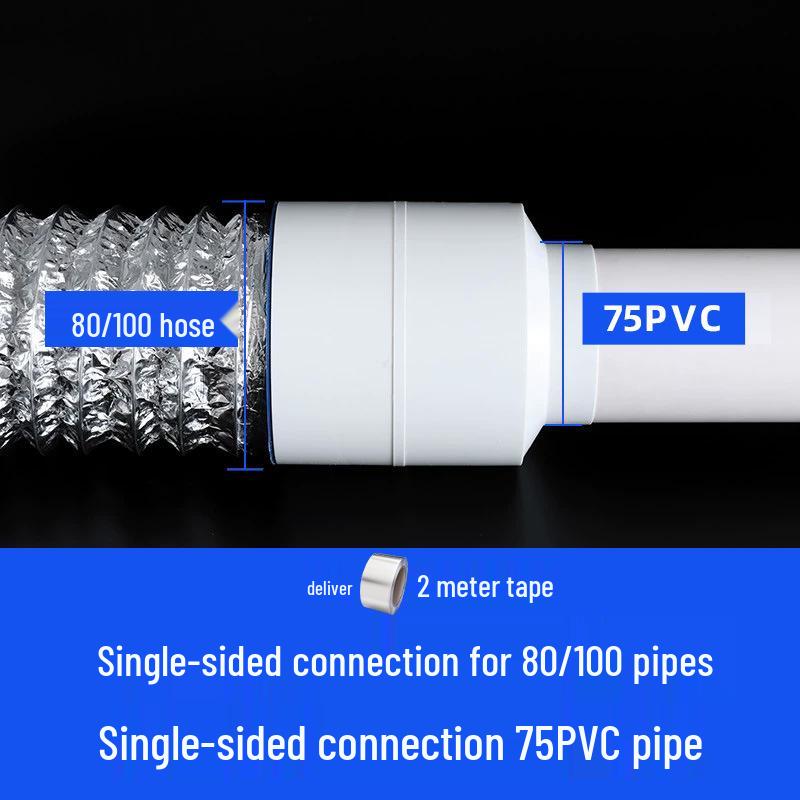 Anti-Odor Bathroom Ventilation Valve & Heater 110 PVC Pipe Backflow Preventer