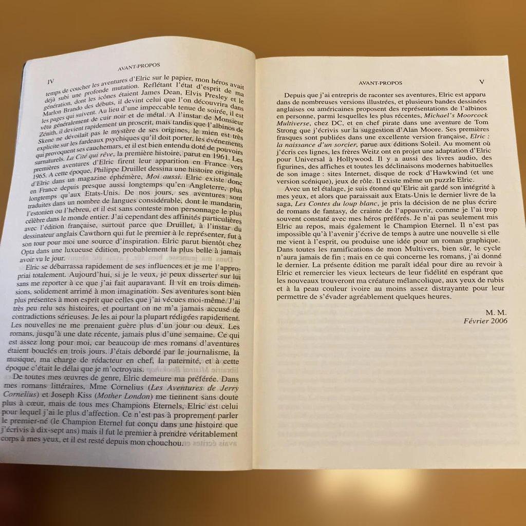 [USED] French Version of the "Elric Series" by Michael Moorcock