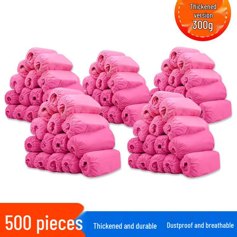 Disposable Non-Woven Shoe Covers - Wear-Resistant, Non-Slip, Dustproof, Breathable, Indoor Footwear for Students and Adults, Thickened, Free Shipping