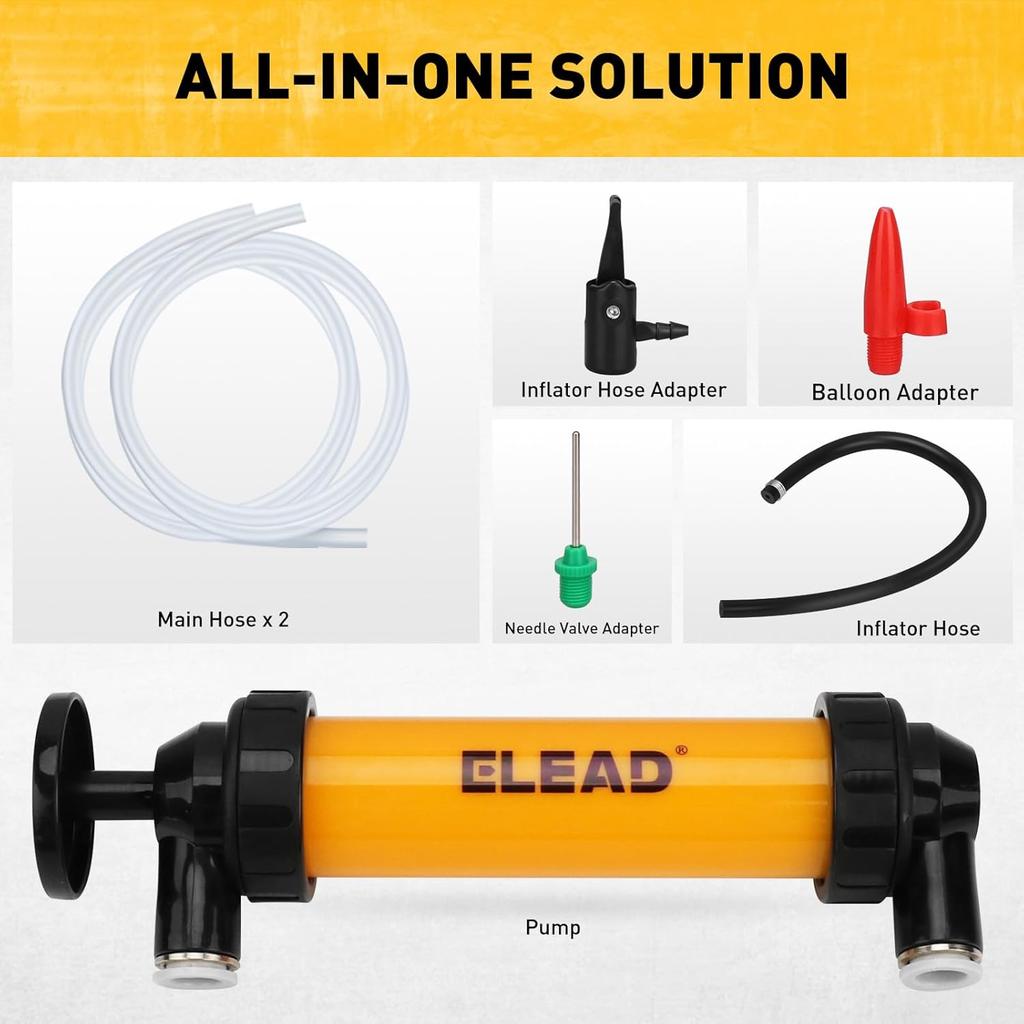 Gas Siphon Pump For Gasoline, Multi-Use Fluid Transfer Pump, Oil Liquid Siphon Pumps, Fuel Siphon Tool, Multifunction Hand Inflation Pumps With
