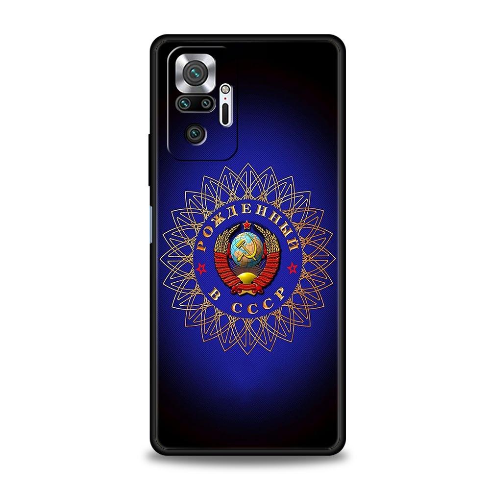 

Phone Case Cover for Redmi 14C 10C Note 15 14 13 12 10 11 Pro Plus K40 5G Soft TPU Shockproof Fundas Shell Vintage USSR CCCP Bag Note 12ProPlus5G