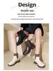 Women's Autumn/Winter 2025 British Style Real Leather Skinny Sock Boots with Back Zipper