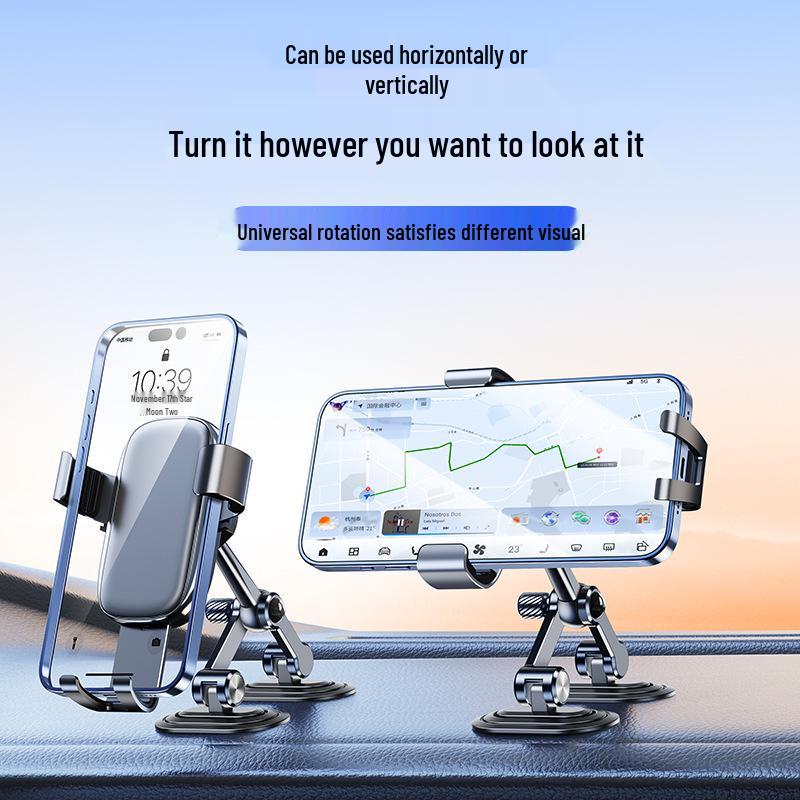 Metal Gravity Car Phone Holder 2025 Model, All-Aluminum for Dashboard Navigation